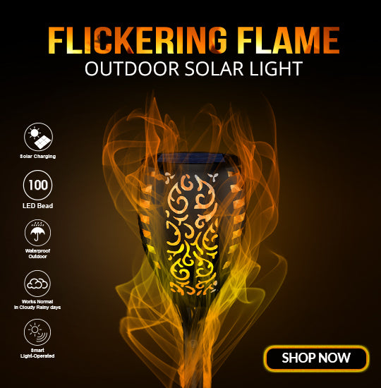 Flickering Flame Outdoor Solar Light