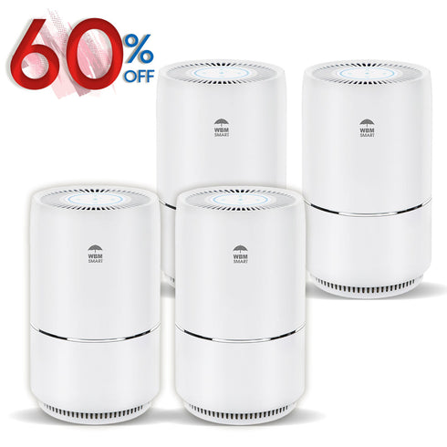 WBM Smart HEPA Filter Air Purifier for Large Rooms, Home Allergies and Odor Eliminator