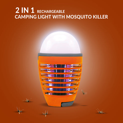 WBM Smart 2-in-1 Mosquito Killing Bulb and Camping Light