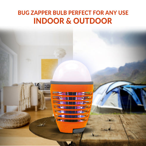 Bug Zapper Light Bulb - 2 in 1 Electronic Insect Killer, Mosquito