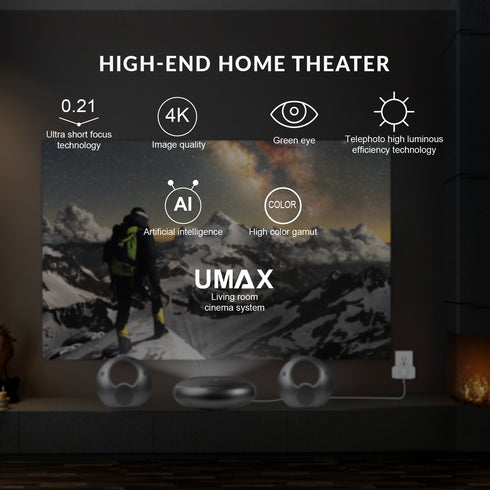 WBM Smart 4K Ultra Short Throw Projector, Home Theatre